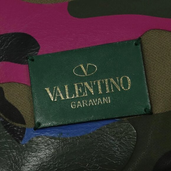 VALENTINO Studs Backpack Leather Camouflage - Picture 12 of 16